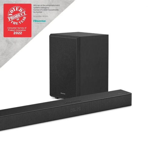 Hisense U5120G 5.1.2CH 510W Soundbar with Wireless Subwoofer - HISAUD 5120G-U